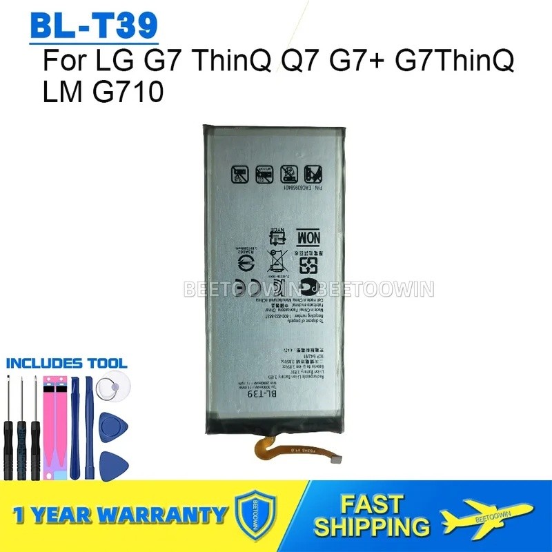 สําหรับ LG G7 ThinQ Q7 G7+ G7ThinQ LM G710 BL-T39 แบตเตอรี่โทรศัพท์