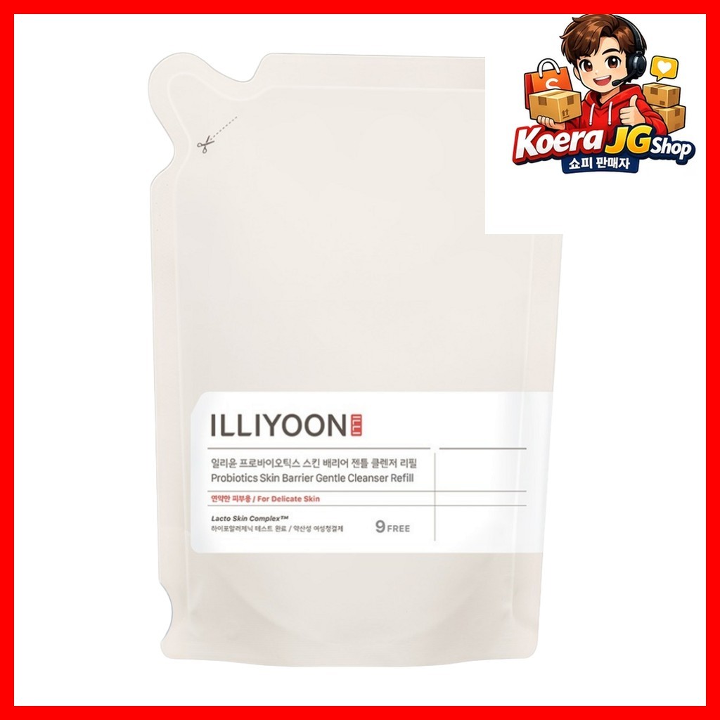[illyoon] Probiotics Skin Barrier Gentle Cleanser Refill, 250ml, 2pcs / Korean Cleanser / Probiotics