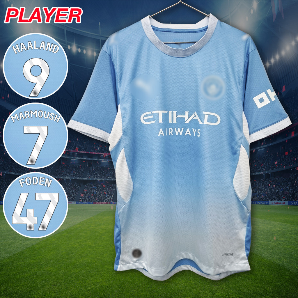 3D Printed Football Shirt, Football Player Shirt, Manchester City Team, New Home Kit 26/27 # Py0128 Armpremer, 2XS-6XL