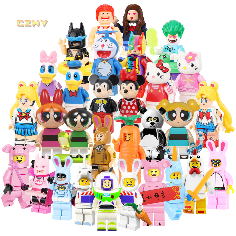 ร้อนตัวเลขสะสม CMF บล็อกตัวต่อการ์ตูน Mini Kangaroo Toucan กระต่ายแพนด้ายูนิคอร์นตุ๊กตา