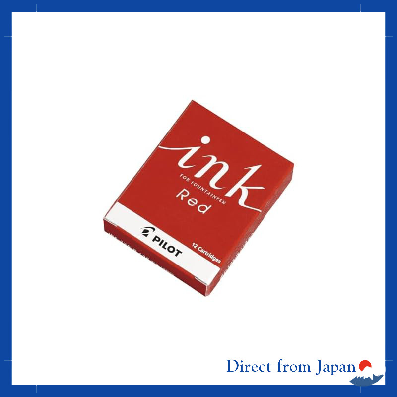 PILOT Ink Cartridge for Fountain Pens - Red IRF12SR