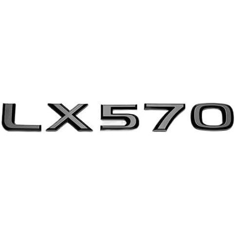 สีดําเงา 3D ABS ตัวอักษรจํานวน LX450 LX470 LX570 สัญลักษณ์สําหรับรถ Trunk โลโก้สติกเกอร์ป้ายอุปกรณ์เ