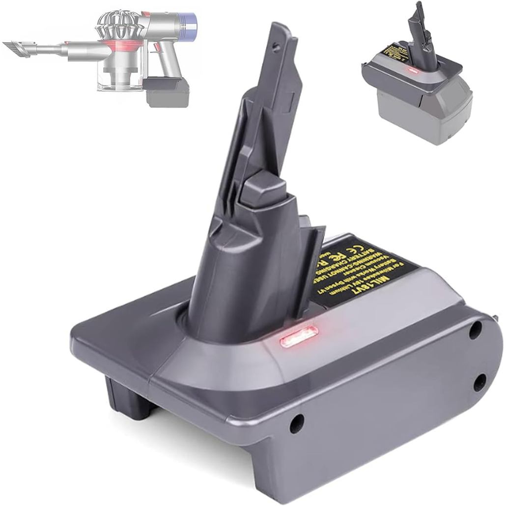 XLX สําหรับ Dyson V7 V8 แบตเตอรี่อะแดปเตอร์สําหรับ Milwaukee M18 18V แปลงสําหรับ Dyson V8 สัตว์ Fluf
