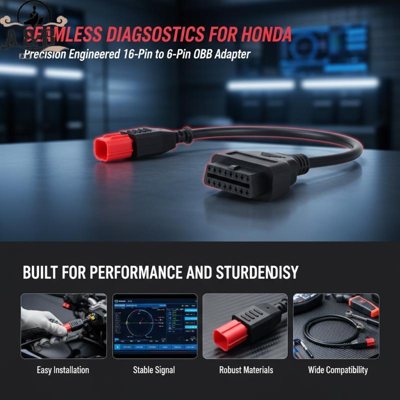 [A&B] 6pin OBDII Connector สําหรับ Z-serie Versys-serie รถจักรยานยนต์ Easy Maintenance Solution {vn}