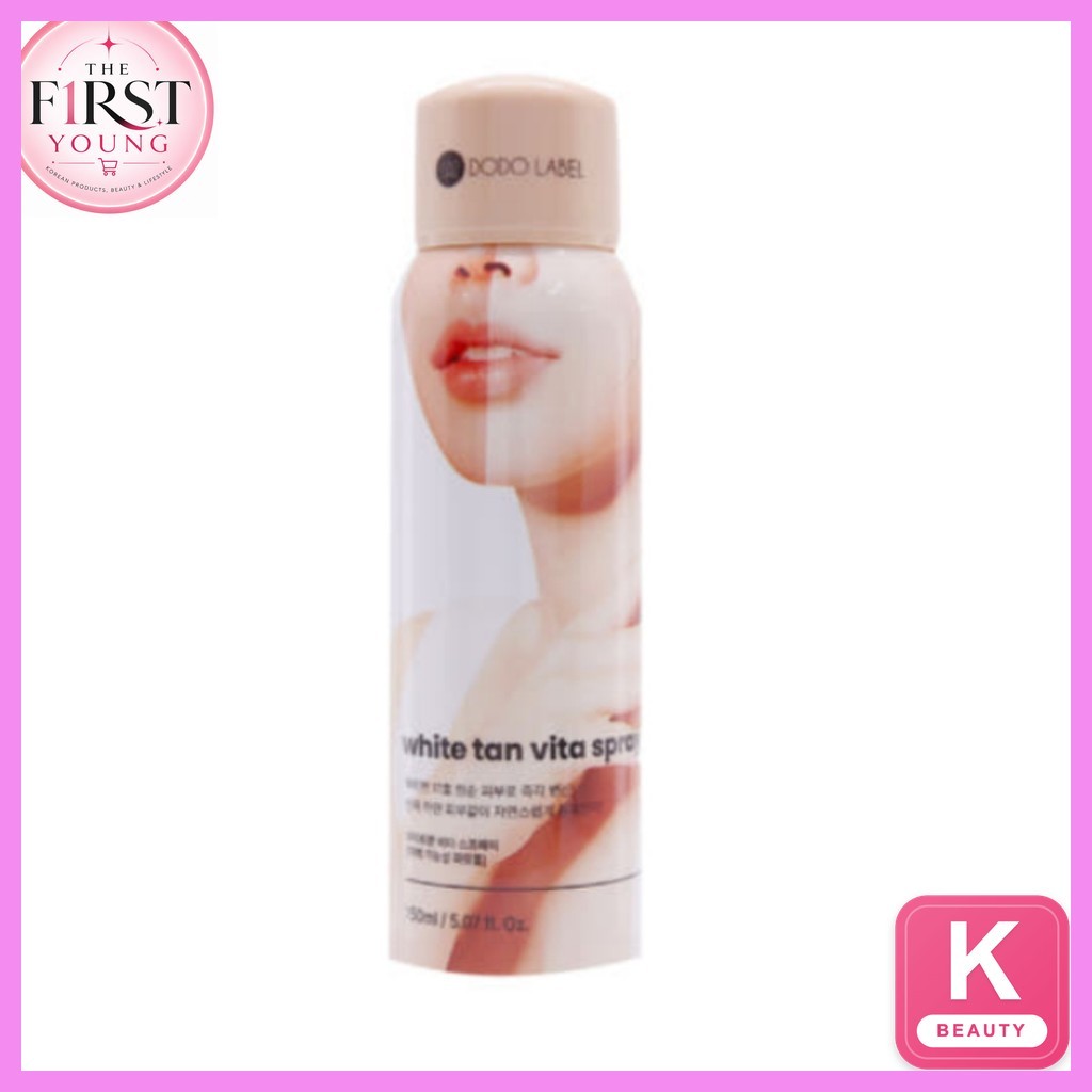 [dodo label] White Tan Vita Spray, 50ml, 1pc / Korean Tanning Spray / Natural Glow / ของแท้ 100% โดย