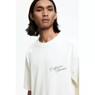 H&M(เอชแอนด์เอ็ม) เสื้อยืดพิมพ์ลายแบบหลวม ผู้ชาย 1262292_5