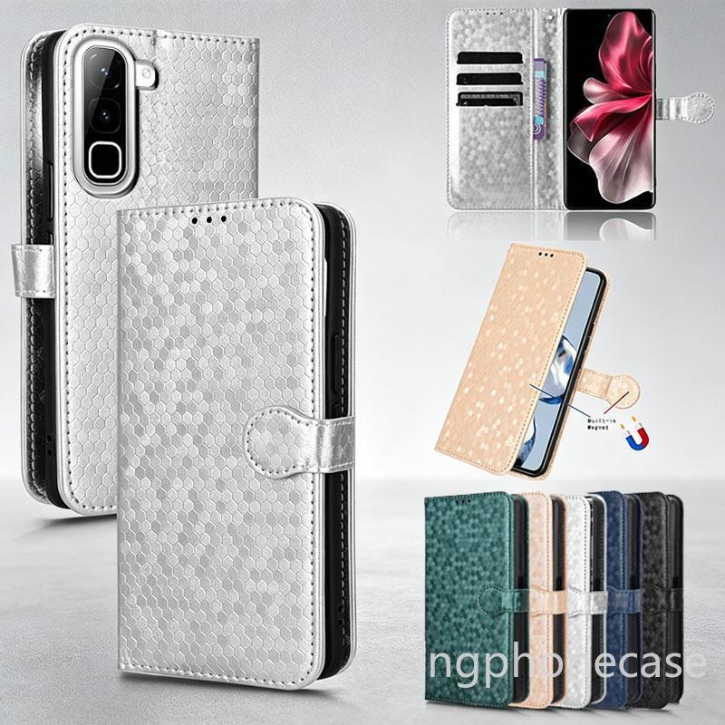 เคสโทรศัพท์สําหรับ Infinix Hot70 Hot60 Hot50 Hot 70 60 50 Pro Pro + 60i i 4G 5G 2026 ปลอก Wave Point หนังแขวนเชือกกระเป๋าธุรกิจ Flip Card Slot Bracket ฝาหลัง