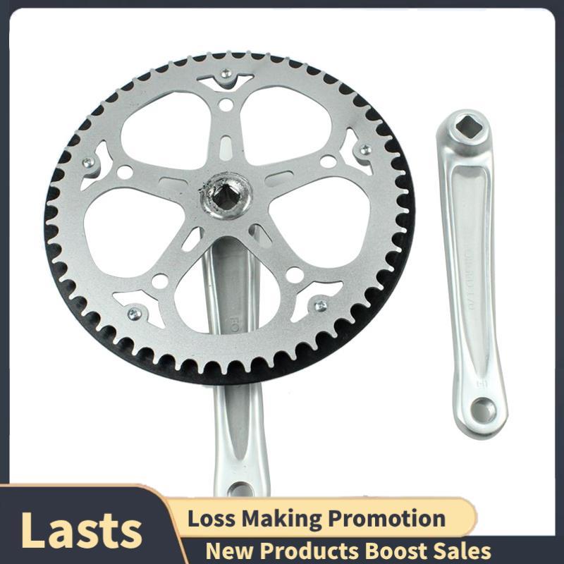 จักรยานพับ Crankset 52T Square Hole 170 มม.CNC Crankset จักรยาน Crank ชุดเฟือง