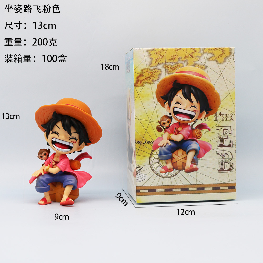 รูป SD Nika Luffy รุ่น Q Luffy Sauron Influencer สไตล์ผลไม้ Awakening ชุดตกแต่งรูปปั้น