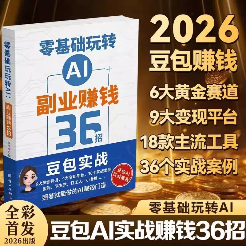 Zero Basic Fun AI อุตสาหกรรมรองทําเงิน 36 เคล็ดลับ IA วิธี Deepseek Bean Bag AI Book 2026 หนังสือใหม