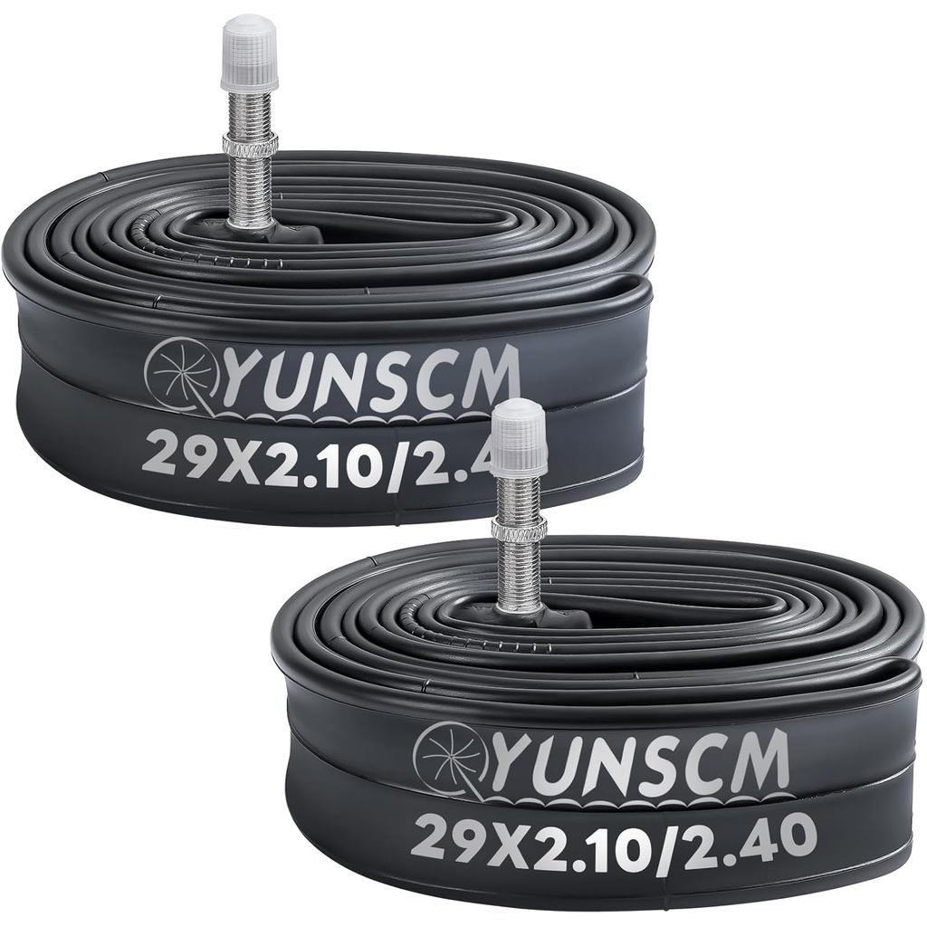 YUNSCM 2-PCS 29" ยางในจักรยาน 29 x 2.10/2.40 ท่อจักรยาน TR4A-40mm Schrader Valve ใช้งานร่วมกับ 29x2.