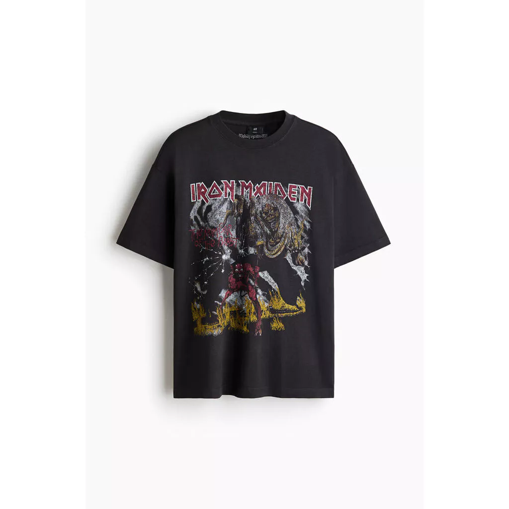 H&M(เอชแอนด์เอ็ม) เสื้อยืดทรงโอเวอร์ไซส์ ผู้ชาย 1159823_29