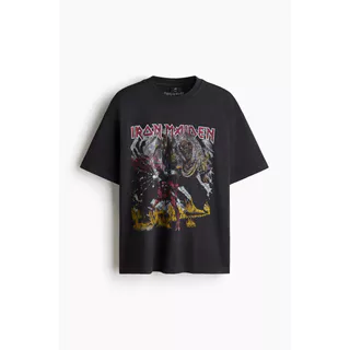 H&M(เอชแอนด์เอ็ม) เสื้อยืดทรงโอเวอร์ไซส์ ผู้ชาย 1159823_29