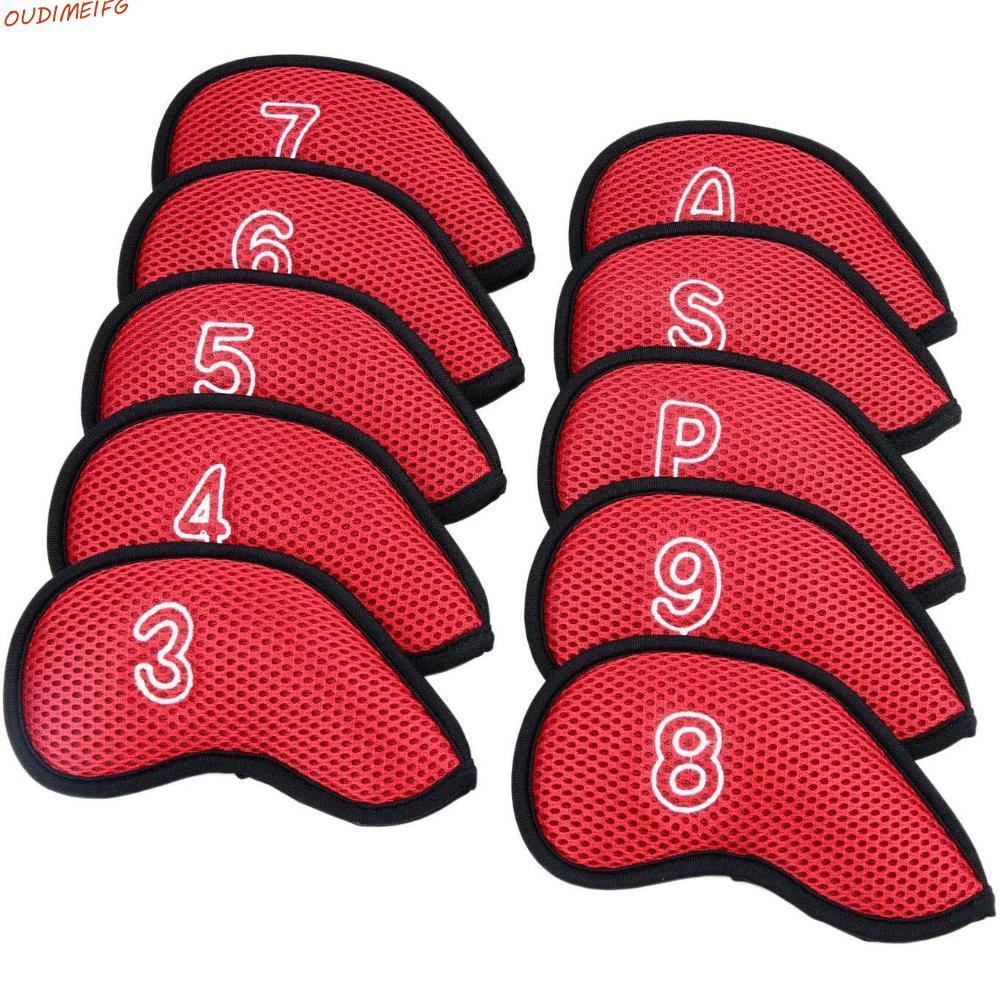 OUDIMEIFG Golf Club Cover Sports 10pcs Protector Case Protective Cover With Number Design 3,4,5,6,7,