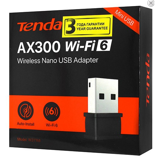 ตัวรับสัญญาณ Tenda usb W311mi Nano wifi6 AX300 ของแท้ USB Wifi Tenda W311mi Nano wifi6 AX300