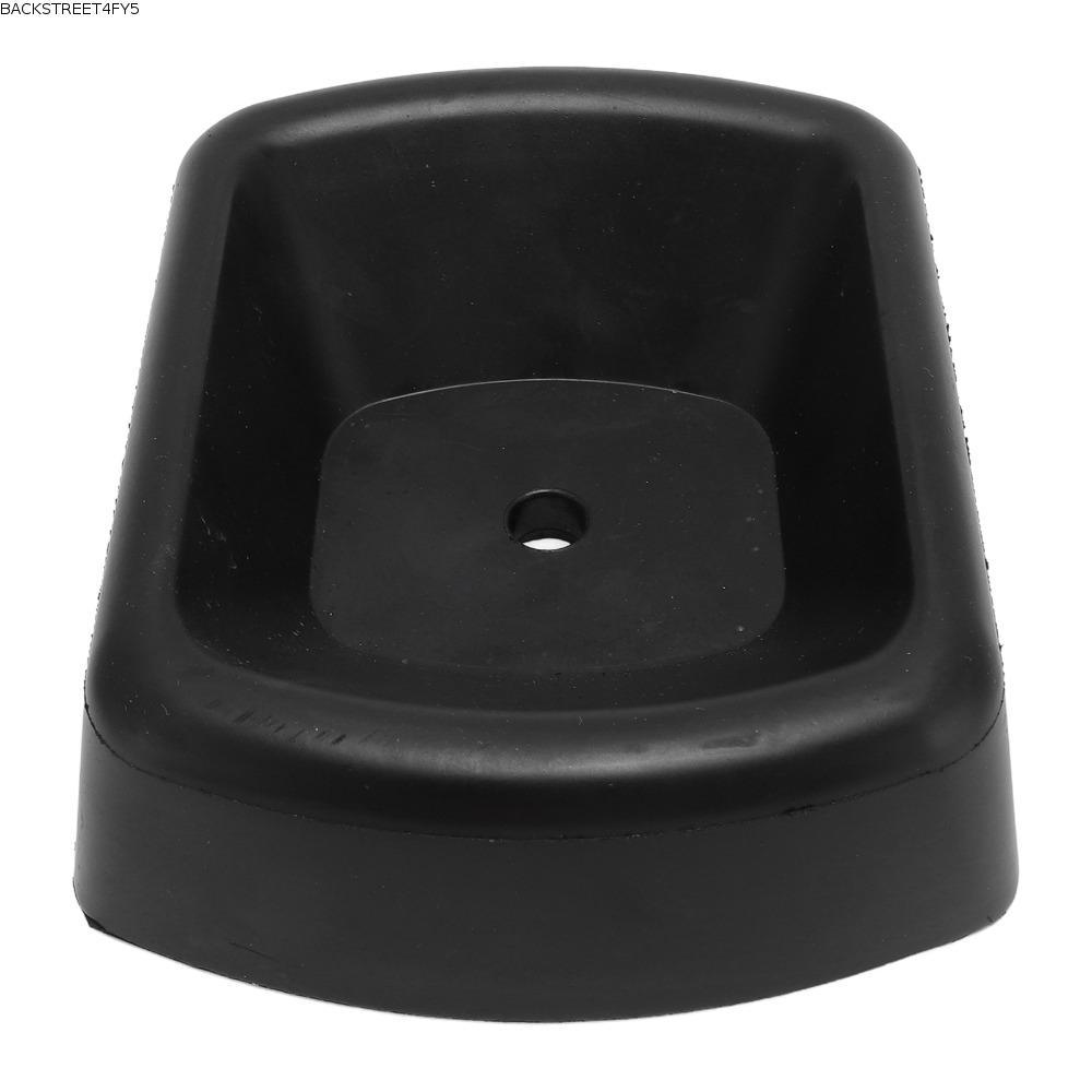 BACKSTAGEEET4FC3 Trailer Wheel Chock, ยางไนไตรล์สีดํายาง Chock, ทนทาน 16.8 x 12.7 x 3.5 ซม. แจ็ค Sta