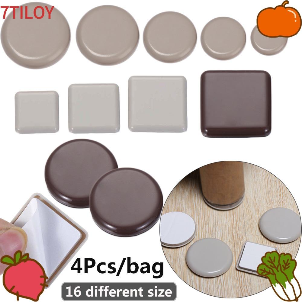 7TILOYSHOP 4 ชิ้นเฟอร์นิเจอร์ขา Slider Pads สวมใส่-resisting Home Easy Move กันชนเก้าอี้อุปกรณ์โต๊ะโซฟาชั้น Protector