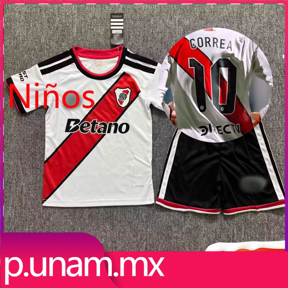 2026-27 Kids Kit River Plate Jersey Custom Home Jersey ชื่อและหมายเลข