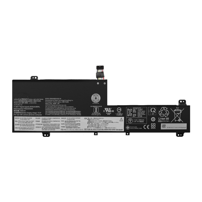 ใหม่ Lenovo Lenovo L19D3PD6 L19M3PD6 โน้ตบุ๊กแบตเตอรี่ในตัว 3ICP6 / 40/132