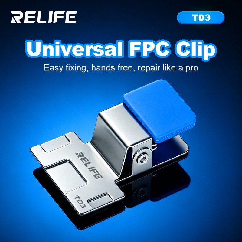 RELIFE TD3 Universal FPC Fixture ยืดหยุ่นสาย Clamp สําหรับเมนบอร์ดโทรศัพท์มือถือ LCD Touch FPC CABLE