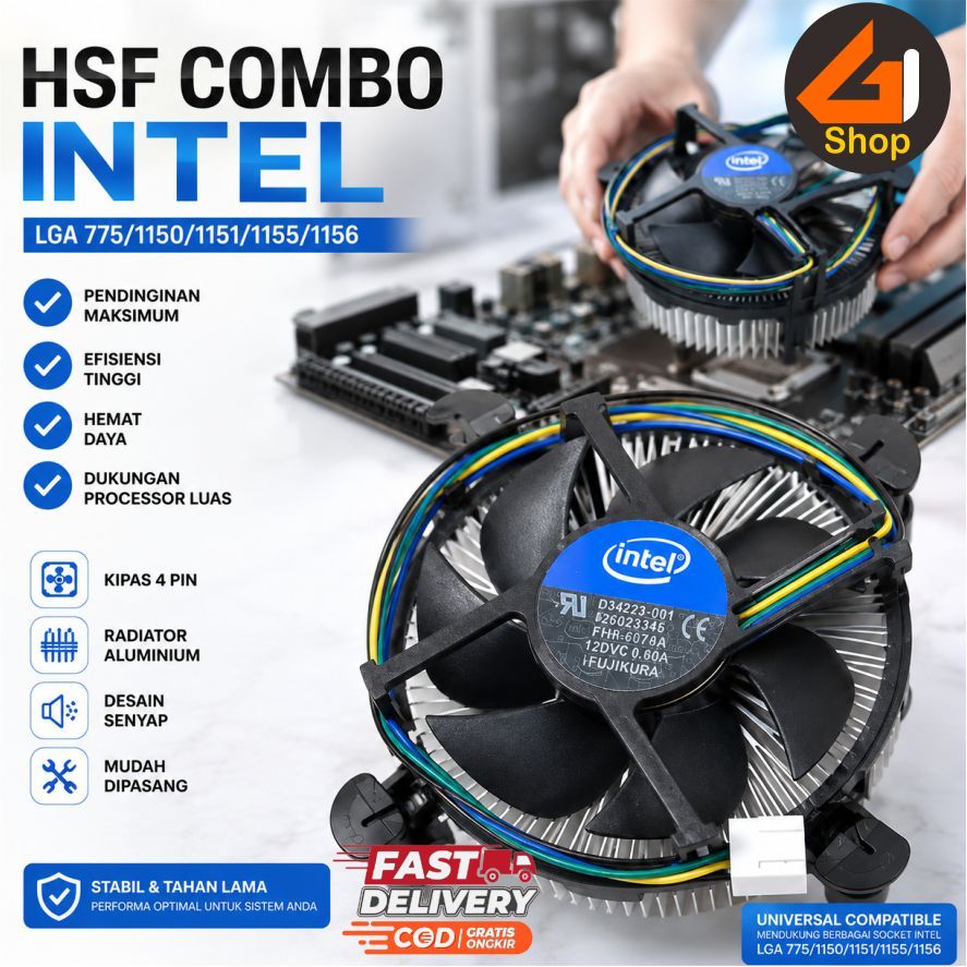 ซ็อกเก็ต Intel LGA Combo 775 1150 1151 1155 1156 พัดลม Heatsnik