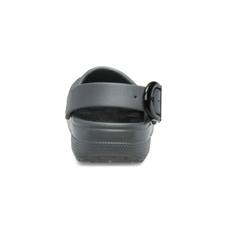 CROCS รองเท้าลำลองผู้ใหญ่ CLASSIC ENAMEL BUCKLE CLOG รุ่น 213347-0YK - CARBON