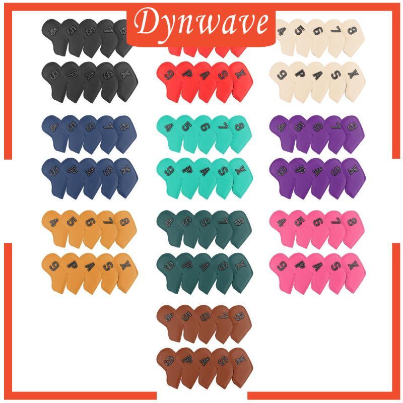 [Dynwave] 10 ชิ้น Universal Club Head Protection Cover 4,5,6,7,8,9,A,S,P,X อุปกรณ์กอล์ฟสําหรับ Iron 