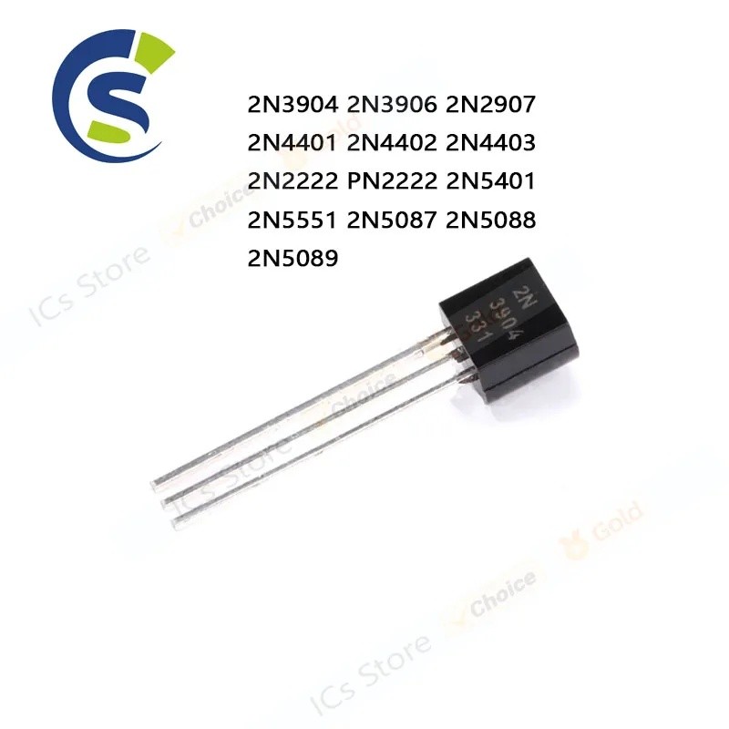 10pcs 2N3904 2N3906 2N2907 2N4401 2N4402 2N4403 2N2222 PN22 2N5401 2N5551 2N5087 2N5088 2N5089 ทรานซ