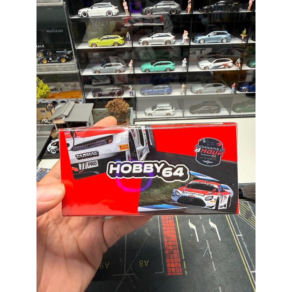[เด็กกําพร้าพร้อมสต็อก] Tarmac Works TW 1: 64 Alloy Mercedes-AMG GT3 Indianapolis 8 Hours Endurance 