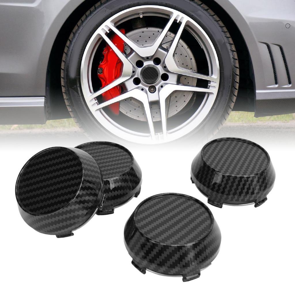 Gugushop Wheel Center Rims Hub Sporty 4 ชิ้น Secure Fix Caps สําหรับรถยนต์