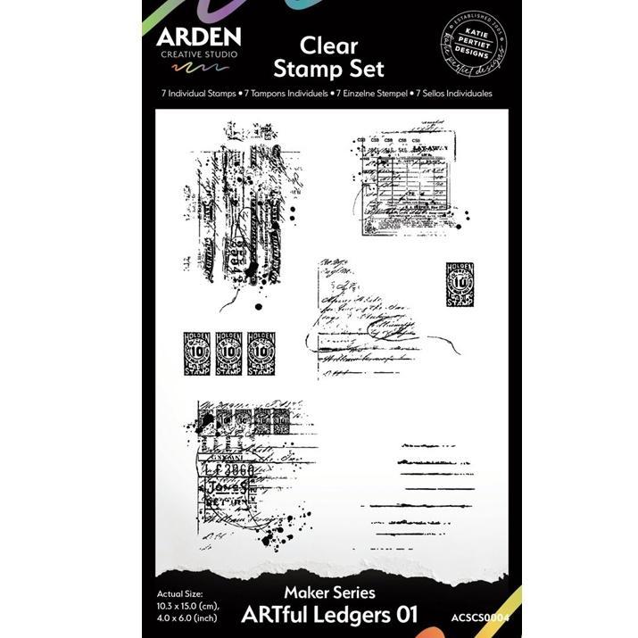 Arden Creative Studio Maker Series ARTful Ledgers ชุดแสตมป์ 4x6 นิ้ว