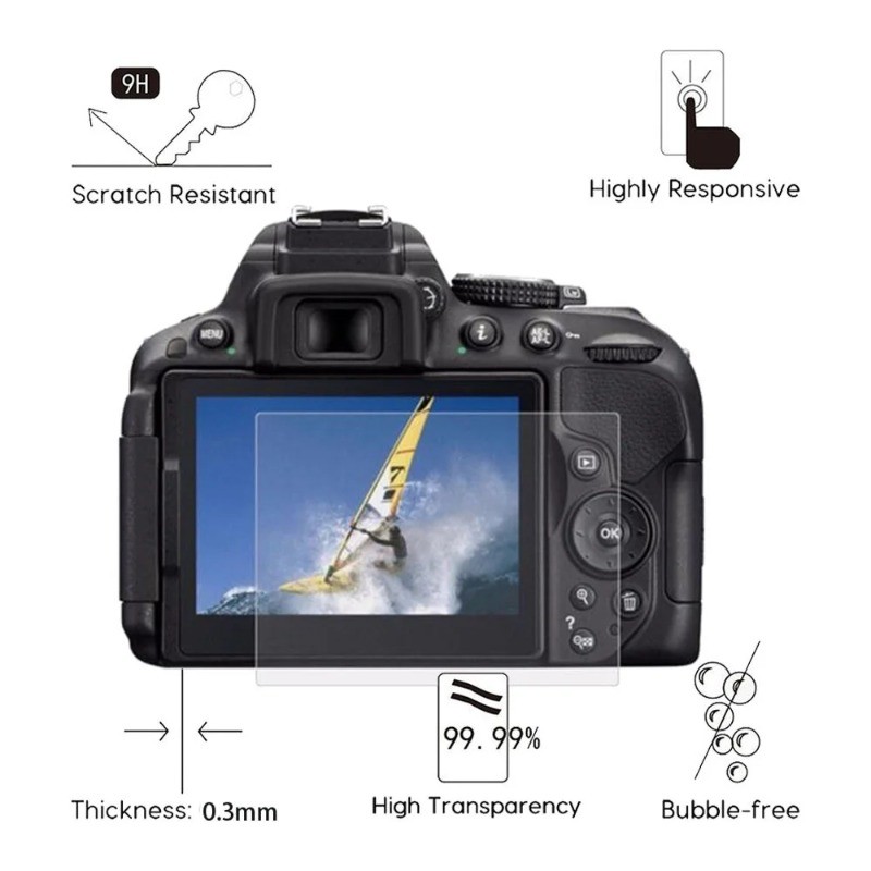 1-3PCS กระจกนิรภัยสําหรับ Nikon Coolpix 1 J3 1 J4 1 J5 A1000 A900 B600 B700 P1000 P1100 P950 P7700 P
