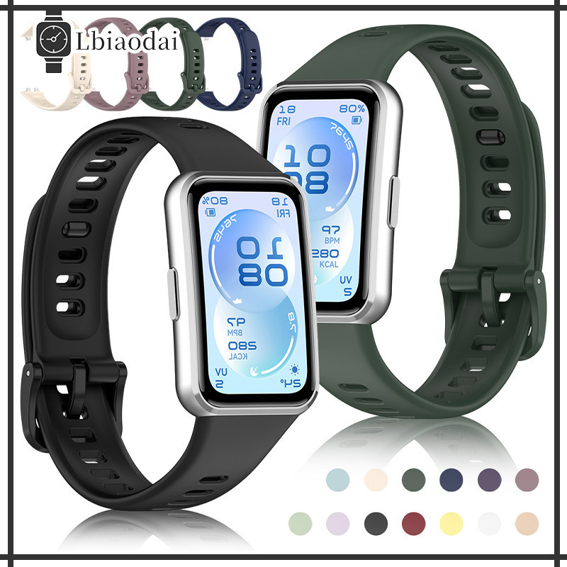 สายยางซิลิโคน for Huawei Band 11 11 Pro อุปกรณ์เสริมสายรัดข้อมือกันน้ำที่ระบายอากาศได้ for Smartwatch Huawei Band 11