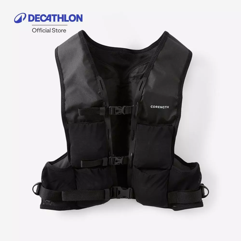 Decathlon Machine Washable Weight Training And Cross-Training Vest 0 - 5 Kg - Black