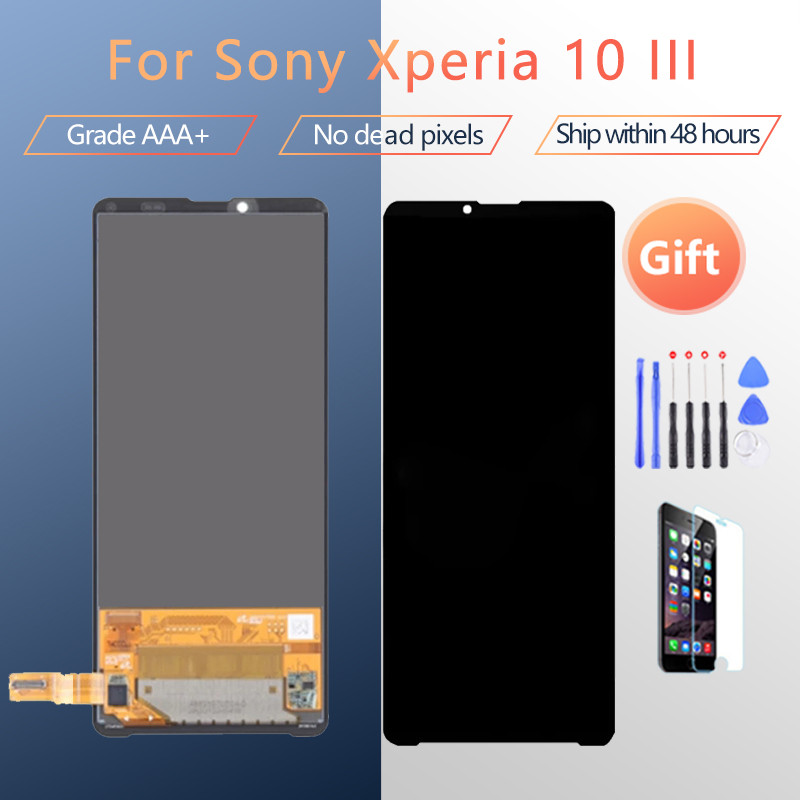 OEM 6.0 สําหรับ Sony Xperia 10 III LCD SO-52B, SOG04, XQ-BT52, A102SO จอแสดงผล LCD Screen Digitizer 