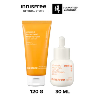 Innisfree Vitamin C Serum 30ml.+Vitamin C Mask-To-Foam 120g เซ็ตเซรั่ม&มาส์กโฟมวิตามินซี