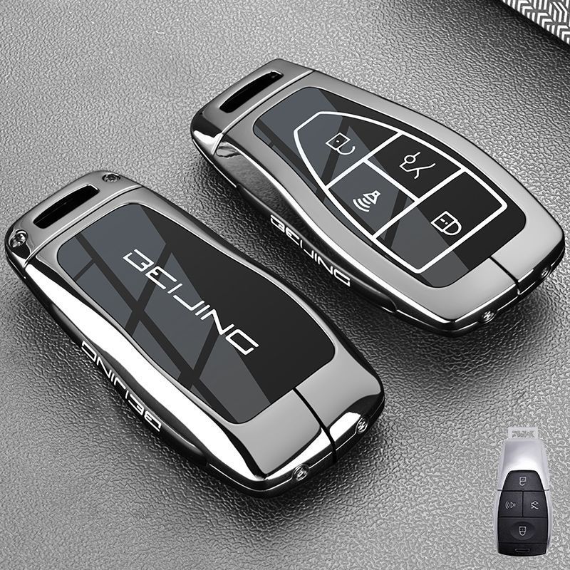 รถโลหะผสมสังกะสีสําหรับ Baic ปักกิ่ง U5 Plus EU5 U7 BJ40 BJ60 BJ30 BJ80 Pro X7 X55 B30 Offroad Key ผ