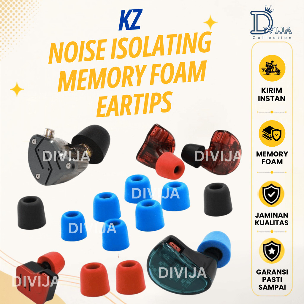 KZ Memory Foam Eartips Eartip 3 ขนาด SML อะคูสติกแยกเสียงรบกวน ORIGINAL