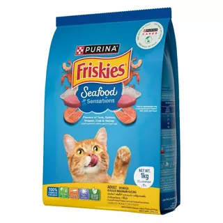 [เซตสุดคุ้ม เลือกรสชาติได้] Purina Friskies อาหารแมว 1 kg x2 ถุง