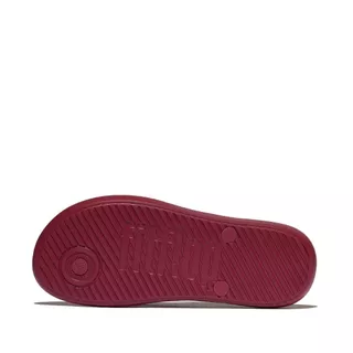 FITFLOP IQUSHION TEXTURED-STRAP FF รองเท้าแตะผู้ชาย รุ่น A6Q-D88 สี RED