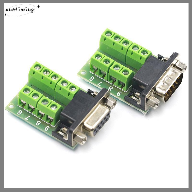 Onetimingsuper5p ใหม่ DB9 Serial COM Transfer-free Solder Terminals RS232 ชายหญิง Connector PER