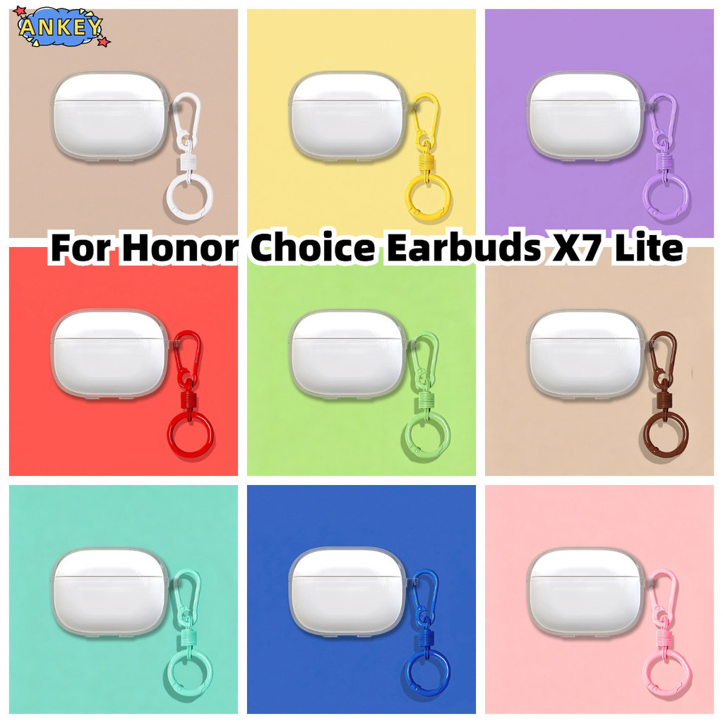 Compatible with Honor Choice Earbuds X7 Lite Bluetooth Headphones Transparent TPU Protective Case Ho