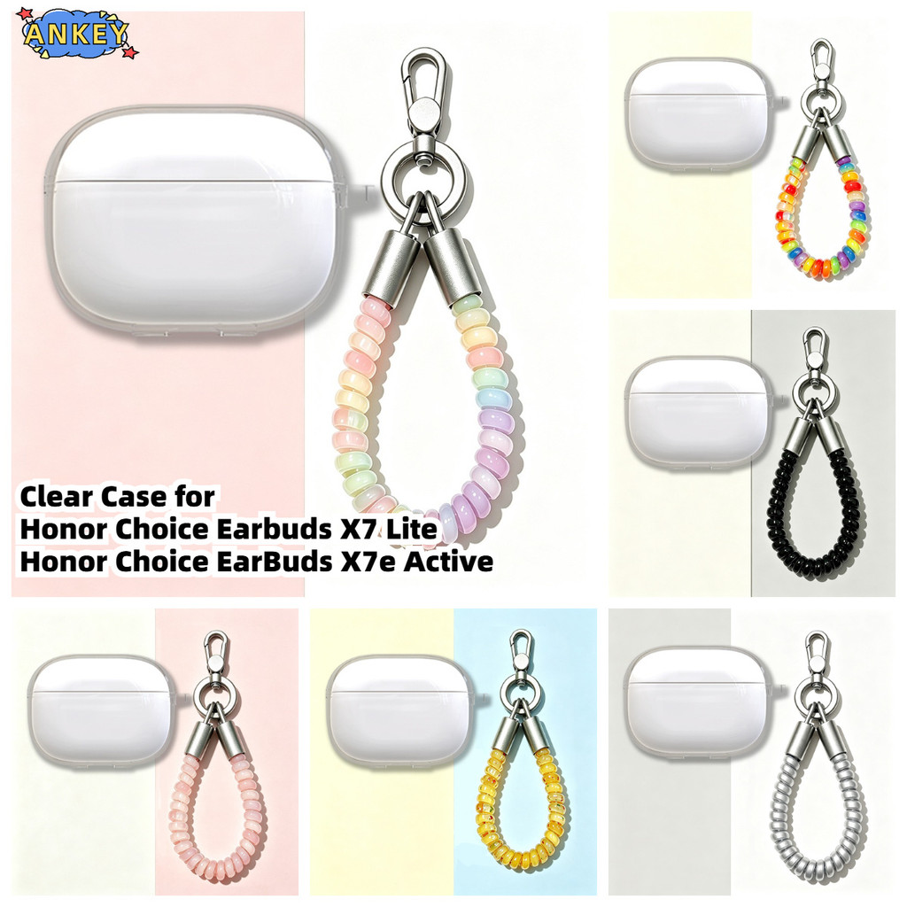 Compatible with Honor Choice EarBuds X7e Active Bluetooth Headphones Clear TPU Protective Case for H