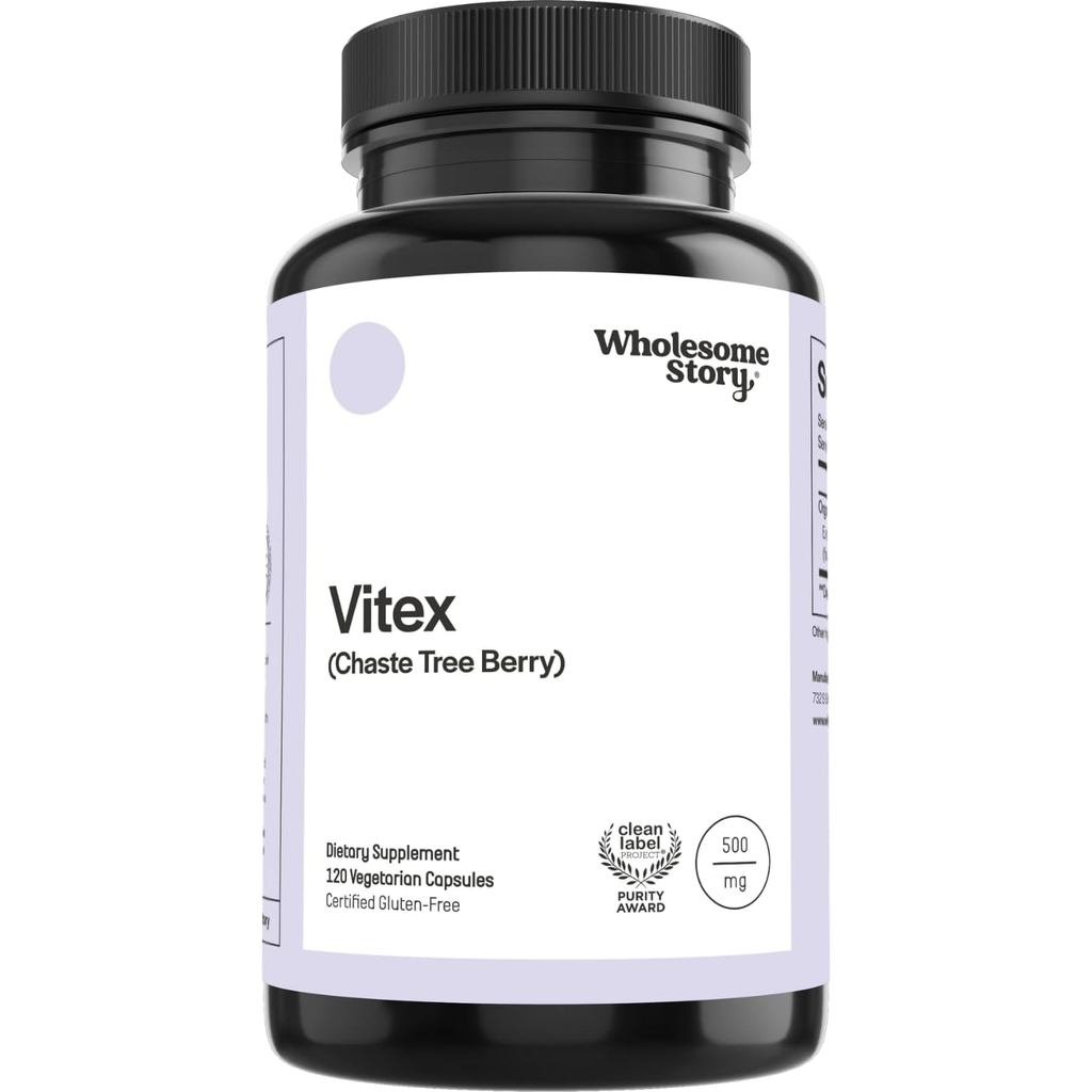 Wholesome Story Vitex Choasteberry อาหารเสริมสําหรับผู้หญิง | ฮอร์โมนสมดุลการสนับสนุนการเจริญพันธุ์แ