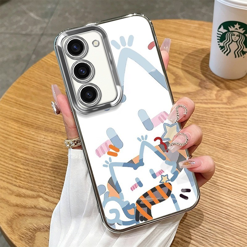 Imamura สําหรับ Huawei Nova 4E Scared Cat เคสการ์ตูน All-รอบ 4 มุม Anti-Fall ฝาครอบกันชนเคสโทรศัพท์