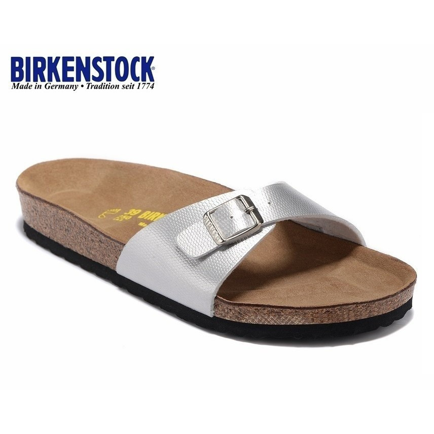 Boken Birkenstock Birken Cork รองเท้าแตะและรองเท้าชายหาดแฟชั่นสําหรับผู้ชายและผู้หญิงชุด Madrid