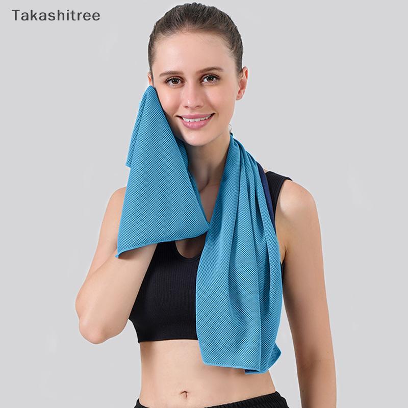 (Takashitree) Summer Cold Sports Outdoor Ice Fitness Ice Qui-Drying Cooling Towel ใหม่