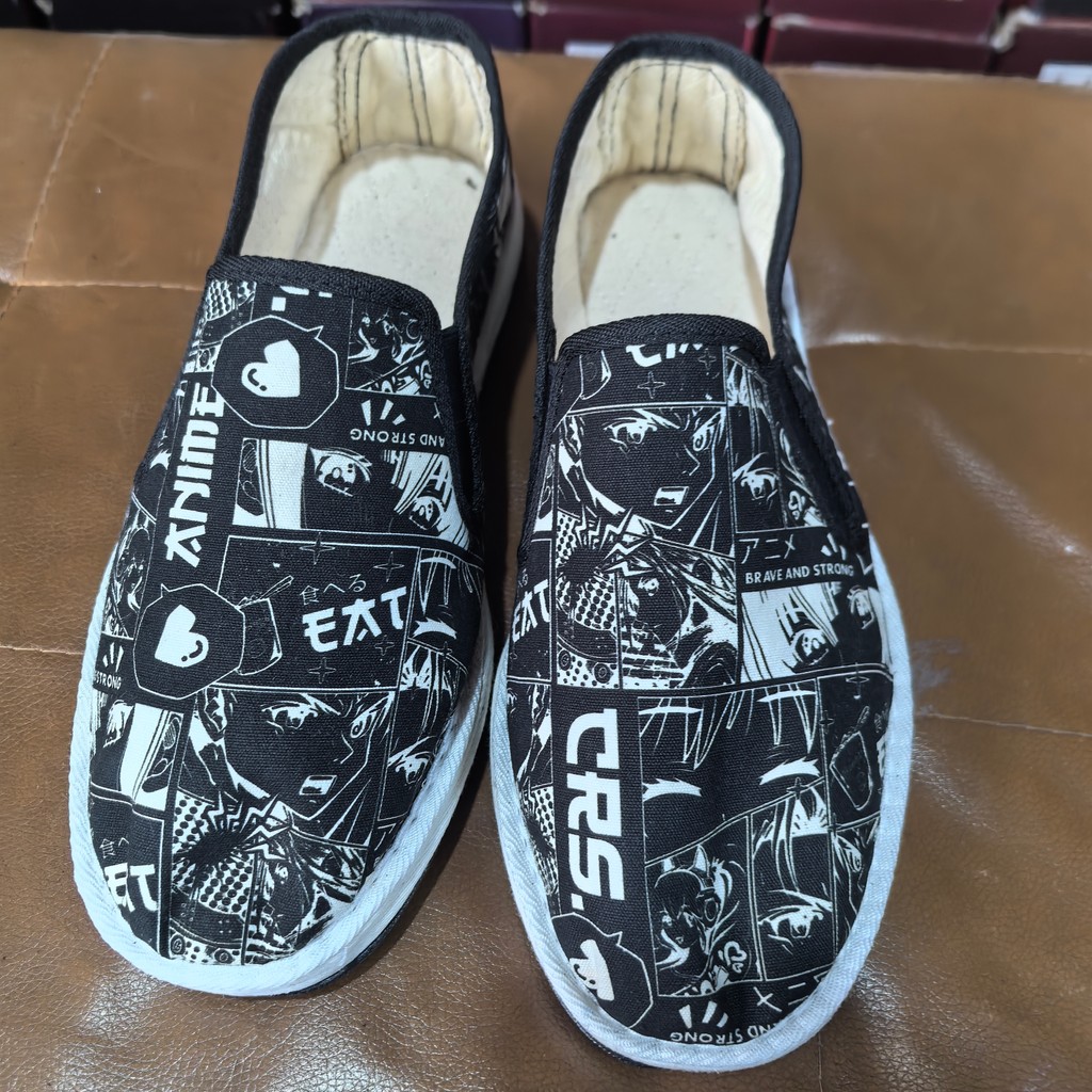 Elephant Mountain Old Refreshing Cloth Shoes ชาย Lazy One-Pedal วัยกลางคนผู้สูงอายุ Anti-Slip B