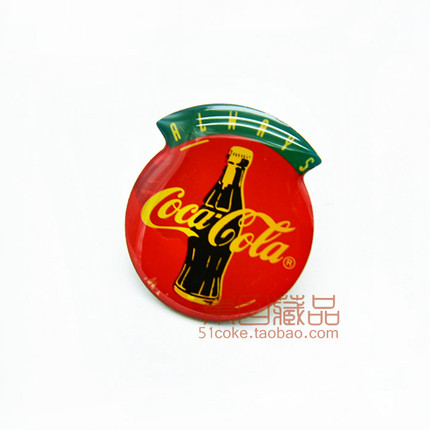 ป้ายสะสมโฆษณา Coca-Cola ล่วงหน้า/ตราสัญลักษณ์ร่วมมือ (J611)
