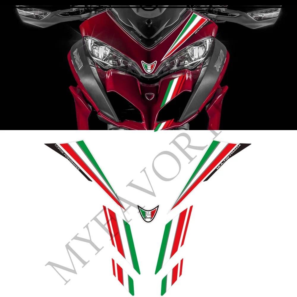 สติ๊กเกอร์ติดรถจักรยานยนต์ Decals ชุดน้ํามันแก๊สเข่าป้องกันถัง Pad Grips Fairing Fender สําหรับ Duca